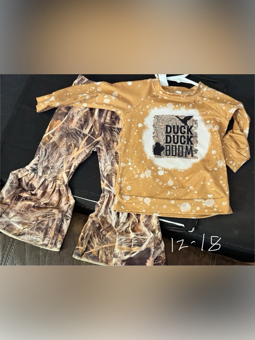 Kids Duck Duck Boom Tan Set